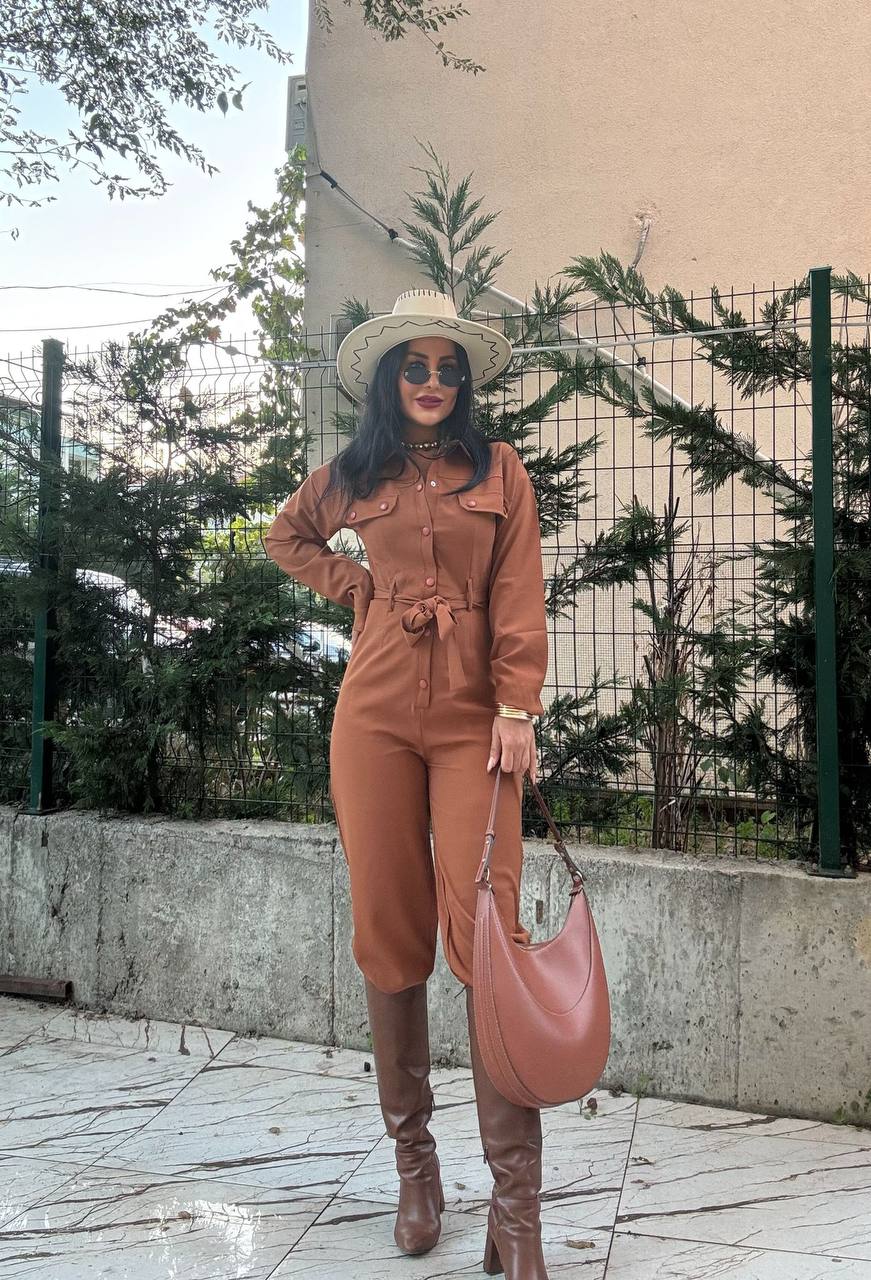 بدلة كاملة لون طيني (تراكوتا)