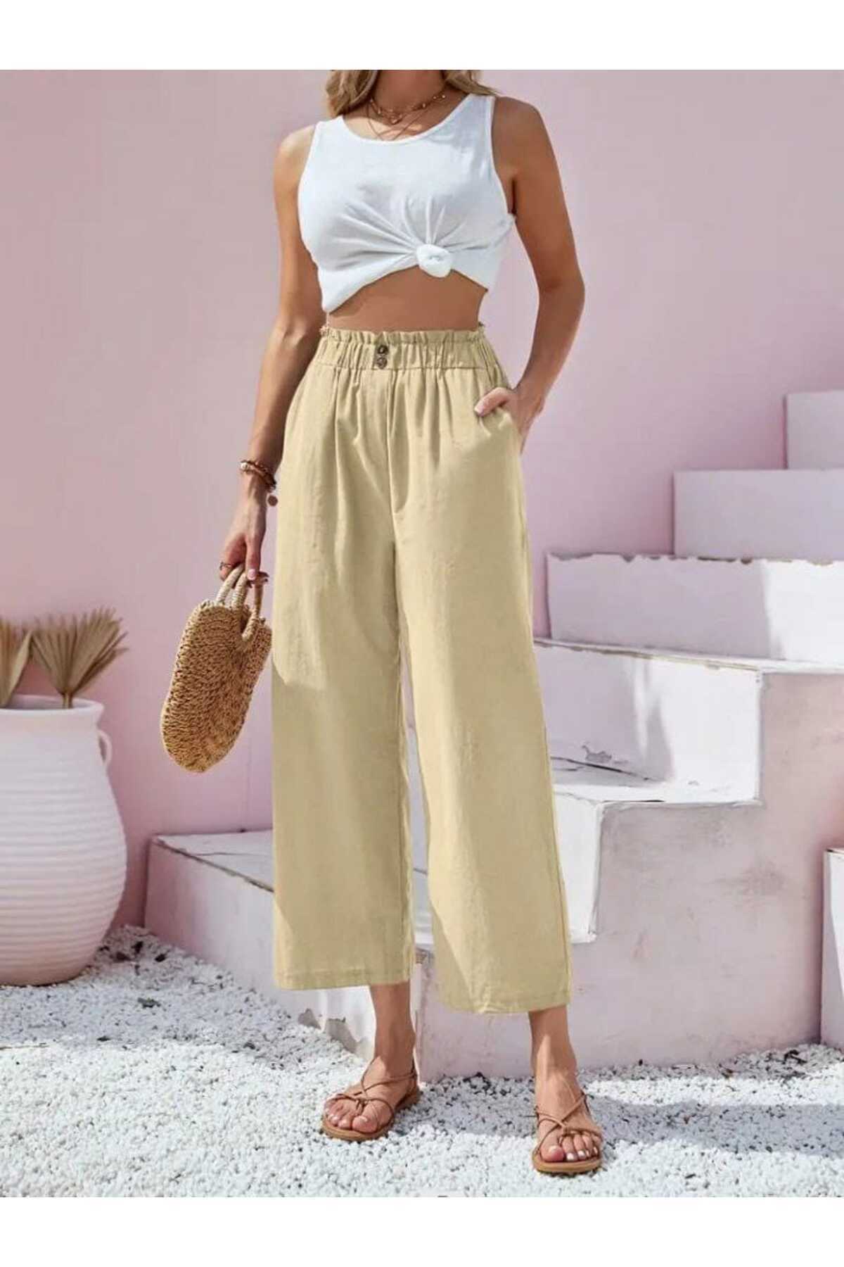 trousers scube fabric Beige